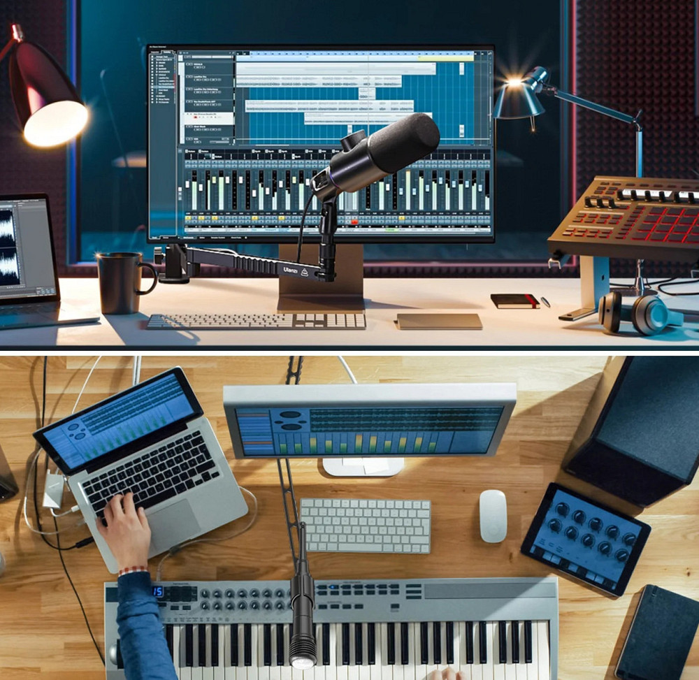 Пантограф низкопрофильный 48см 2кг 1/4 3/8 5/8 Ulanzi LS26 Киев - изображение 4