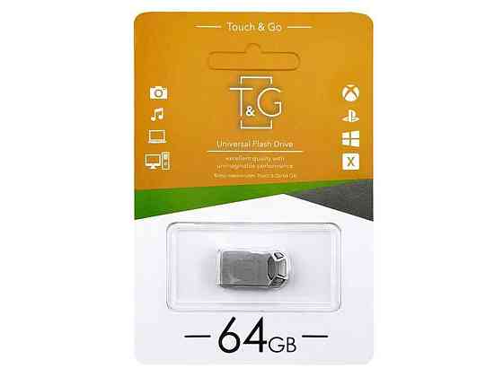 Флешка USB 64GB 2.0 110 Metal сталева (коротка) ТМ TG Solmir Киев