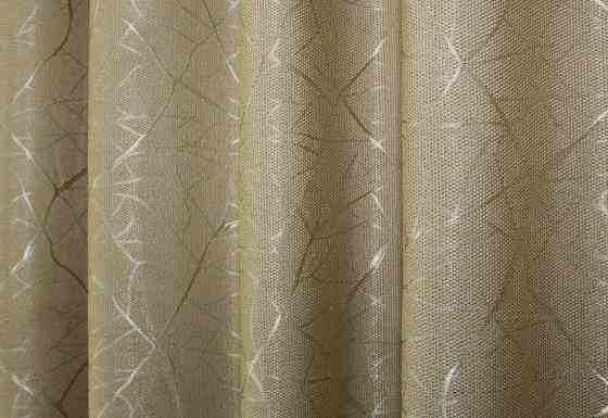 Шторна тканина льон рогожка, колекція "Савана" колір бежевий 982ш Київ