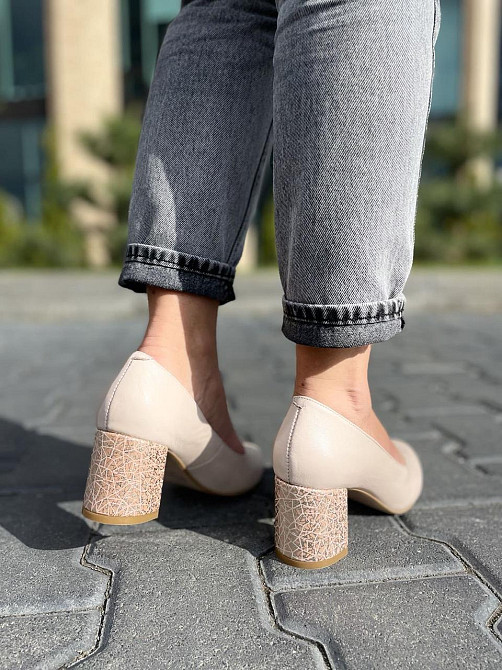 Nivelle Туфлі жіночі NIVELLE пудра натуральна шкіра каблук 6 см (1529/6030-6045) Коломия - фото 8