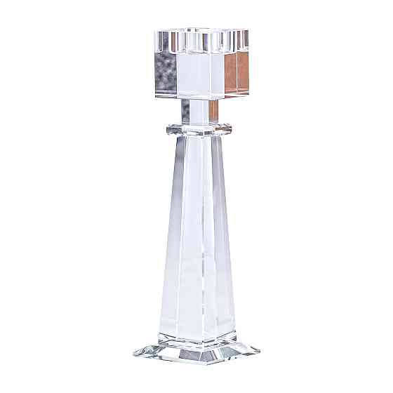 Свічник 22.5 (см) скляний високий HP36560M Київ