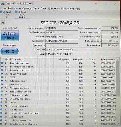 Жорсткий Диск SSD 2 TB Київ