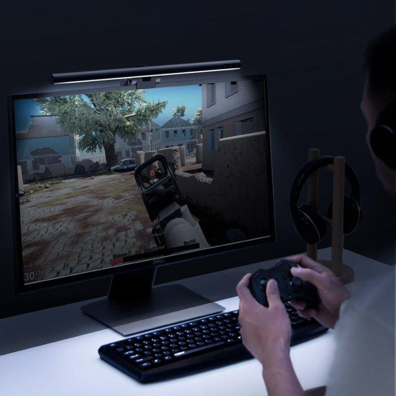 Лампа для монітора Baseus i-wok Series USB Asymmetric Light Source Screen Hanging Light (Youth) Black Київ - фото 7