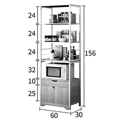 Стелаж кухонний "Хейден 5" зефір-сієна Миколаїв - фото 2