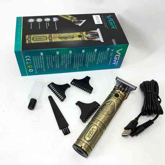 Триммер для бороды универсальная с насадками VGR V-085, Беспроводная электробритва JK-30 Львов