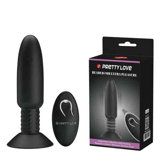 Анальна пробка - Pretty Love Beaded For Extra Pleasure Black Sex Aura Київ