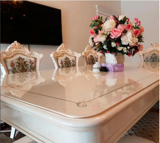 Мягкое стекло Прозрачная силиконовая скатерть на стол Soft Glass Защита для мебели 3.3х1.0 м Толщина 1.5мм Киев - изображение 7