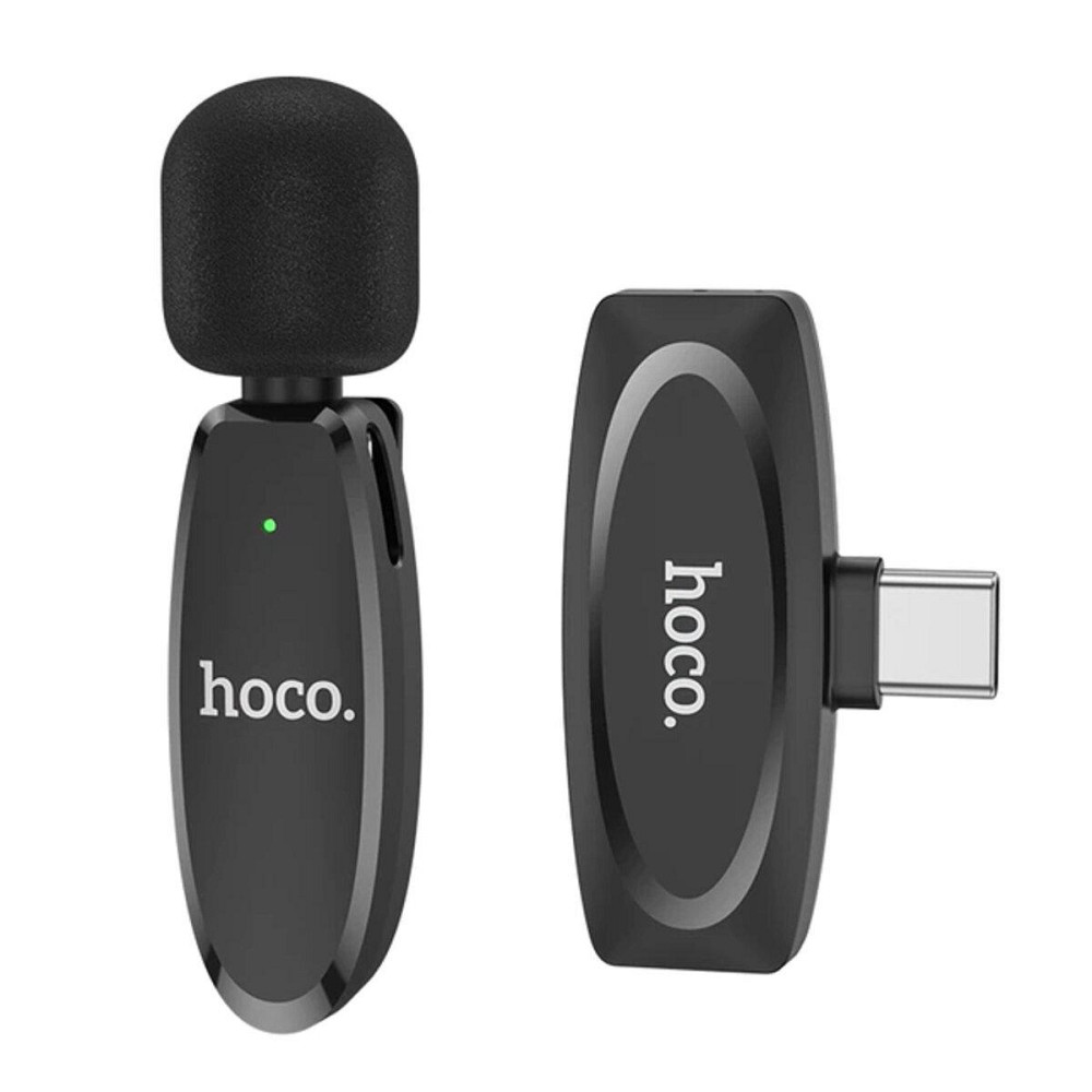 Микрофон петличка HOCO L15 Type-C Crystal lavalier цифровой microphone, цвет черный 6931474789037 Одесса - изображение 1