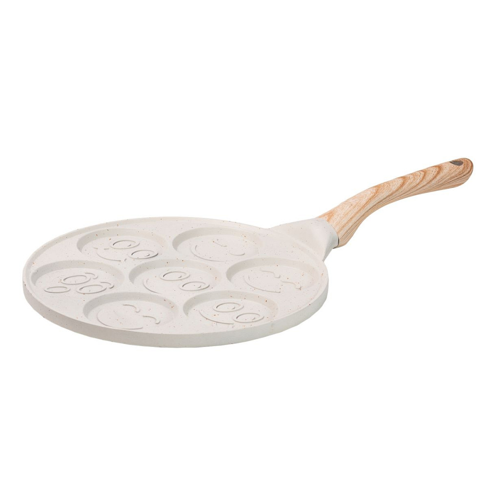 Сковорода зі смайликами на 7 секцій для млинців, оладок, яєць, сирників HP39583W Коломия - фото 1