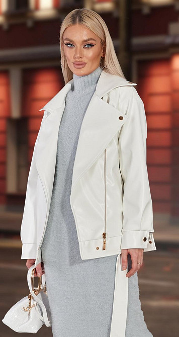 Шкіряна куртка OVERSIZE Київ - фото 1