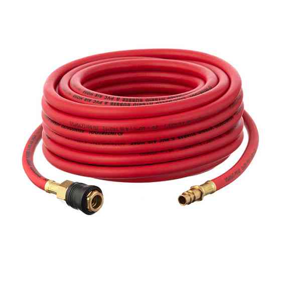 Шланг гибридный, профессиональный, 20 атм, 6×11 мм, 10 м, с латунными быстроразъемными соединениями, STORM INTERTOOL PT-1761 Киев