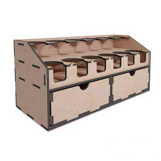 Настільний органайзер для спреїв та художніх фарб у баночках FDPO-262 Вінниця