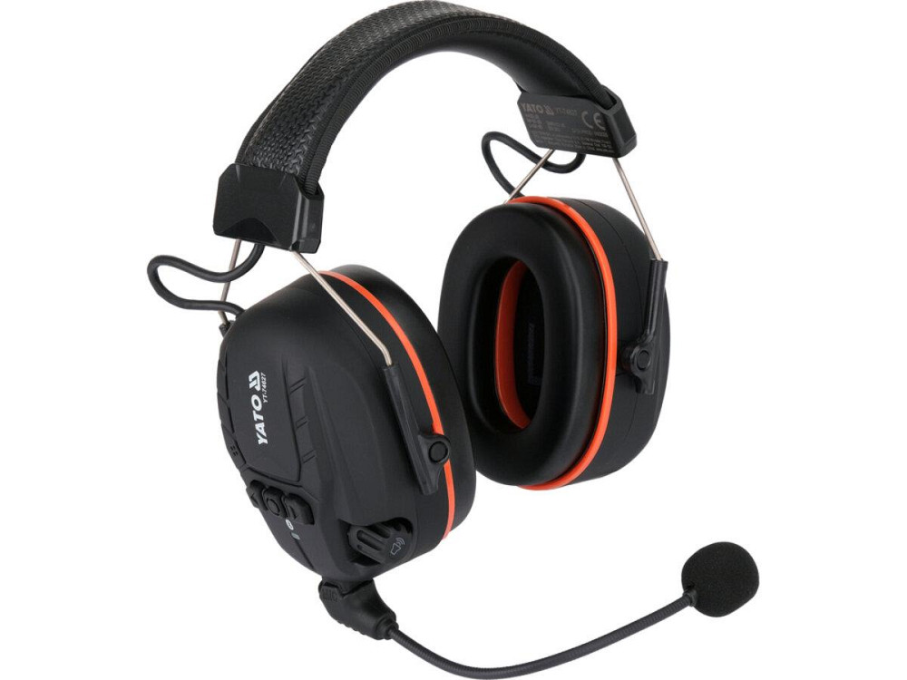 Навушники електронні шумозахисні YATO з модулем BLUETOOTH, мікрофоном, акумул. Li-Ion 3.7 V 1 Год Одесса - изображение 1