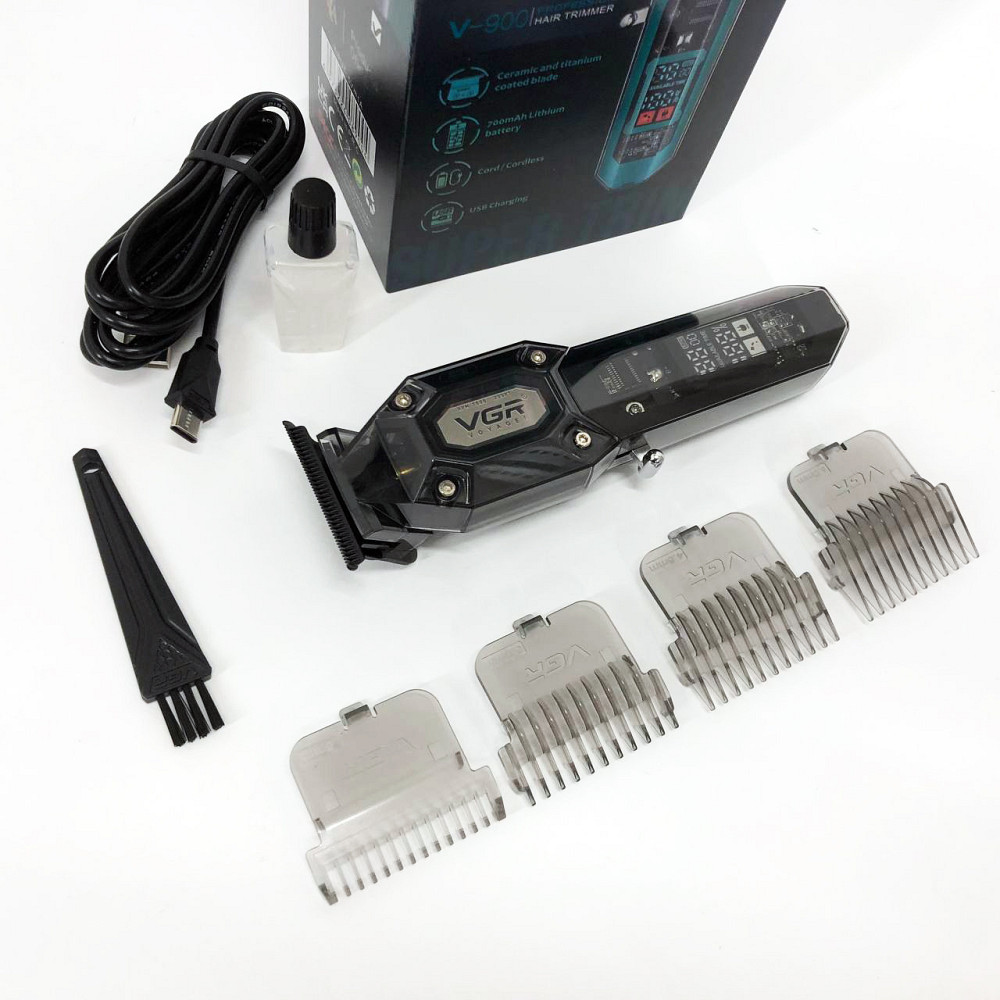 Профессиональная аккумуляторная машинка Аккумулятор VGR V-900, Електромашинка для стрижки BC-61 Львов - изображение 11