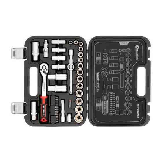 Набір інструментів INTERTOOL 3/8 ", 39ед., Cr-V STORM - компактний, міцний, ефективний Львів