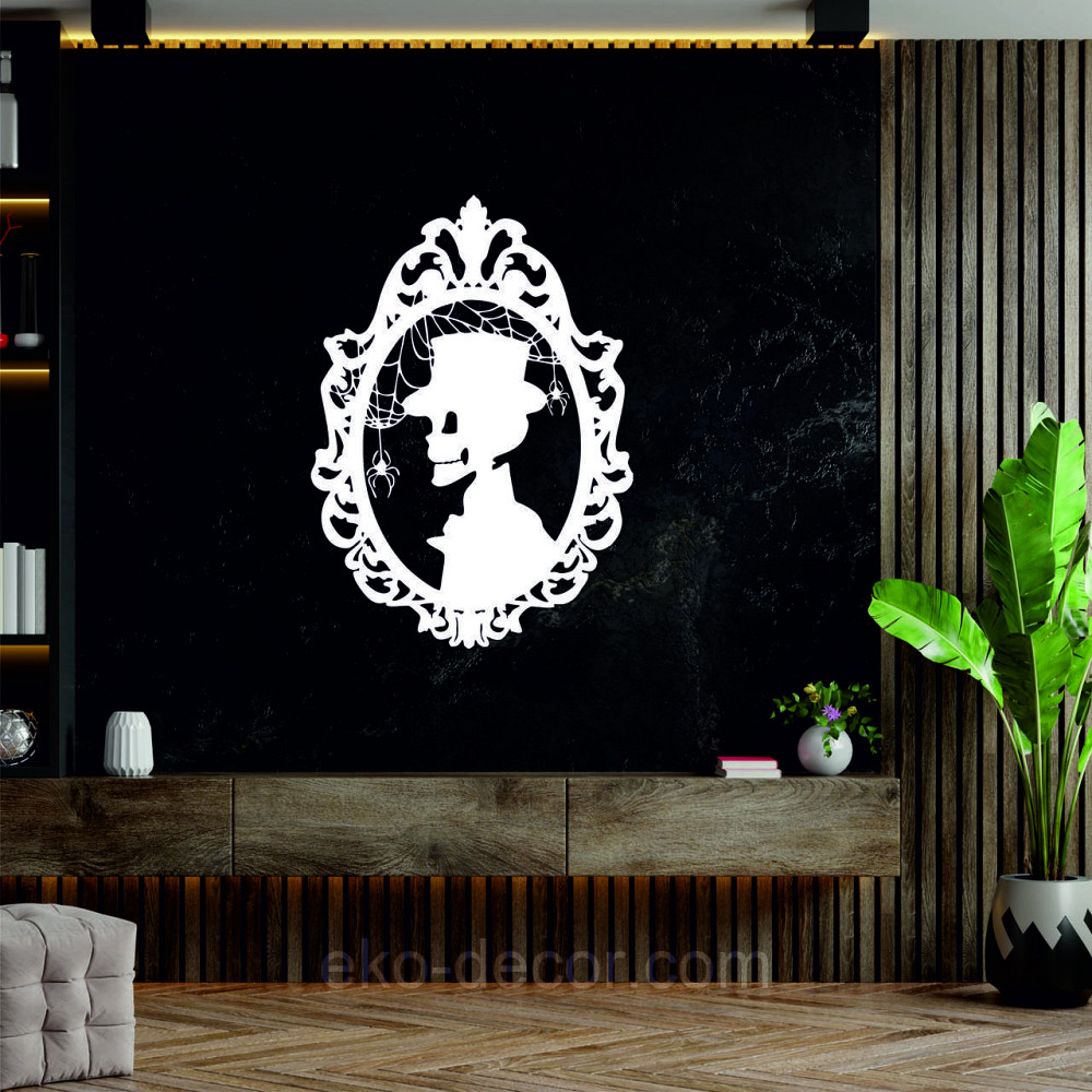 Декоративне настінне Панно «Скелет», Декор на стіну 50*35 см, Білий Київ - фото 9