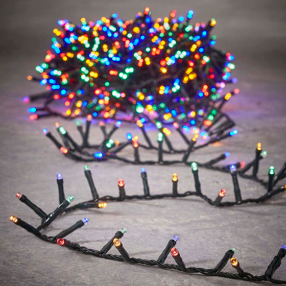 Світлодіодна гірлянда 200 Led 20м 8 режимів різнокольорова 220V CW-G-200L20VMC ColorWay Житомир