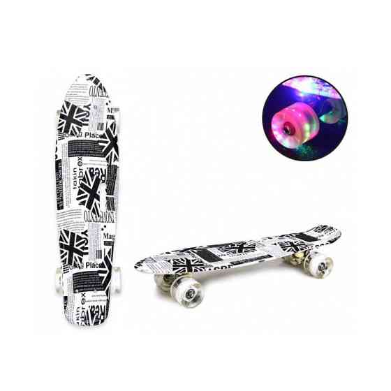 Скейт "Пенні борд"  SC20430 PU колеса зі світлом, 56 см Вінниця