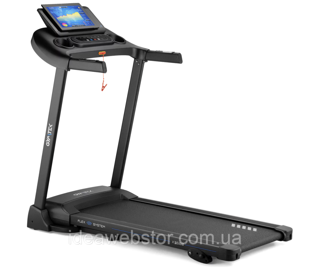 Бігова доріжка Gymtek XT580 електрична складана для дому 3 л.с. до 14 км/год навантаження до 130 кг 15 програм амортизація Bluetoo Київ - фото 10