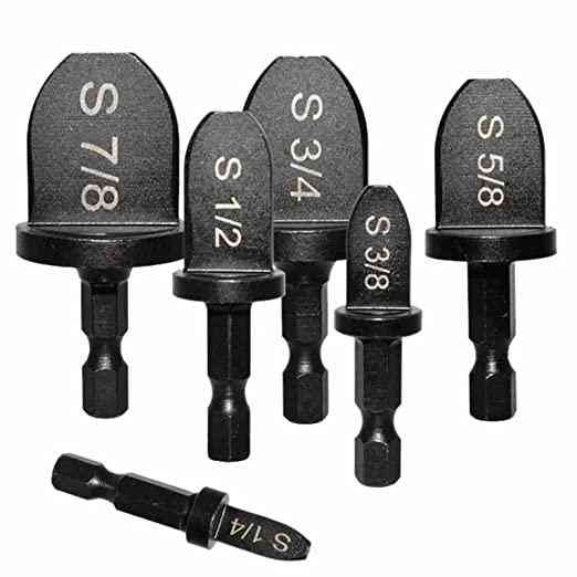 Набор расширителей медных труб 6 шт с фаской, для шуруповерта, развальцовка труб и трубок Киев