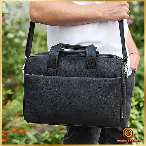Чоловіча шкіряна сумка-портфель для ноутбука і документів в діловому стилі Tiding Київ - фото 1