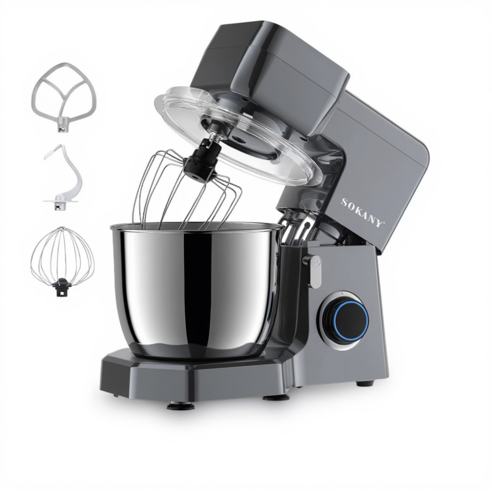 Планетарний міксер Sokany 1500 Вт з чашею 6,5 л 10 режимів швидкості SK-272 Коломия - фото 1