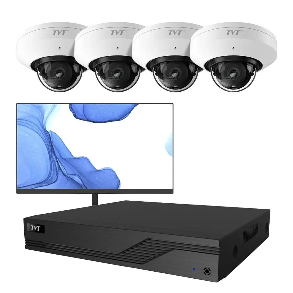 Комплект IP-відеонагляду на 4 камери з монітором TVT IP-Video Kit 4x5Mp (D) WiFi Monitor: 4 купольні 5Mp WiFi відеокамери + Киев - изображение 5