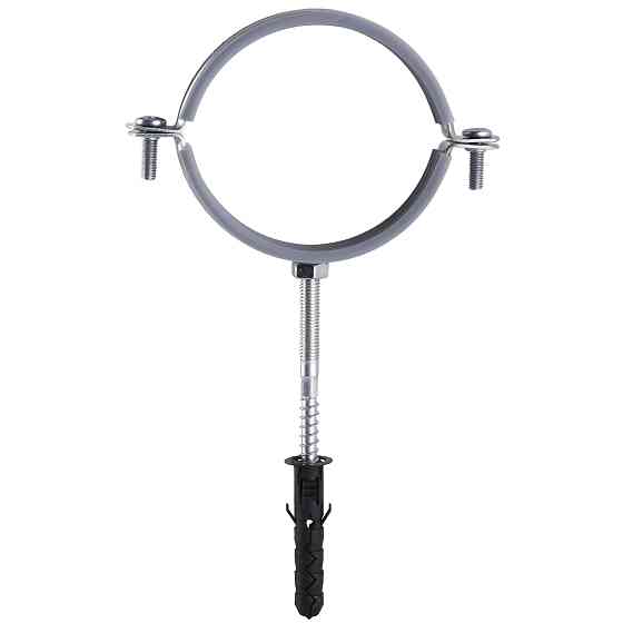 Хомут в зборi CR 3″ (85-94мм) з гвинтом-шурупом 8*100 та дюбелем в уп., сірий Тернопіль