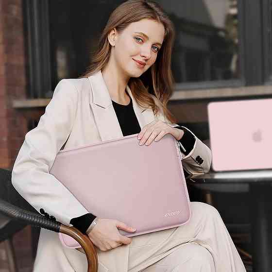 Чохол для ноутбука Mosiso Laptop Sleeve Neoprene baby pink 11" 31x23x2 см водонепроникний флісовий тонкий Київ
