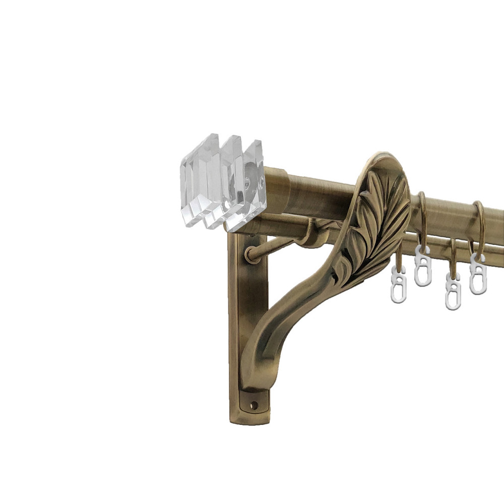 Карниз Orvit Міліора металевий дворядний ретро Антик 25\19 мм 160 см (4301698) Львів - фото 1