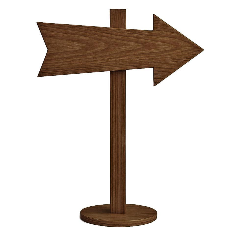 Напольная стрелка-указатель 