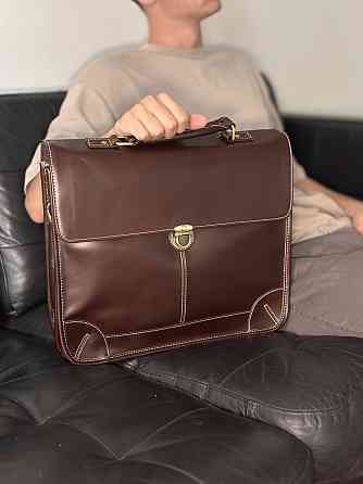 Сумка чоловіча Vintage 14085 для ноутбука Коричнева Київ
