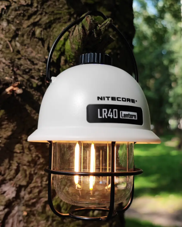 Кемпинговый подвесной фонарик Nitecore LR40 100лм с Power Bank Type-C (Белый) Киев