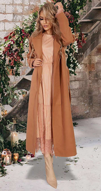 Кашемірове пальто з розрізами (42) Київ - фото 2