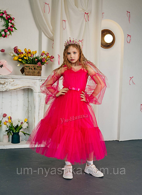 Малиновое платье пышное Кривой Рог - изображение 1