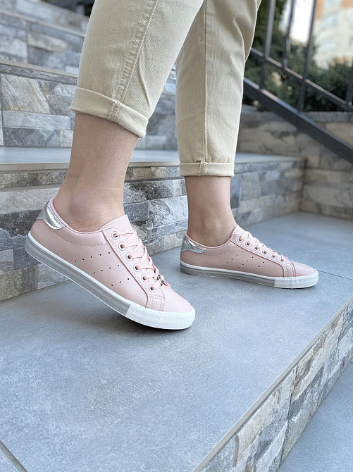 BBG Сліпони жіночі B.B.G рожевий/срібло (весна-осінь, еко-шкіра) (2506) 36-41 Коломия - фото 7