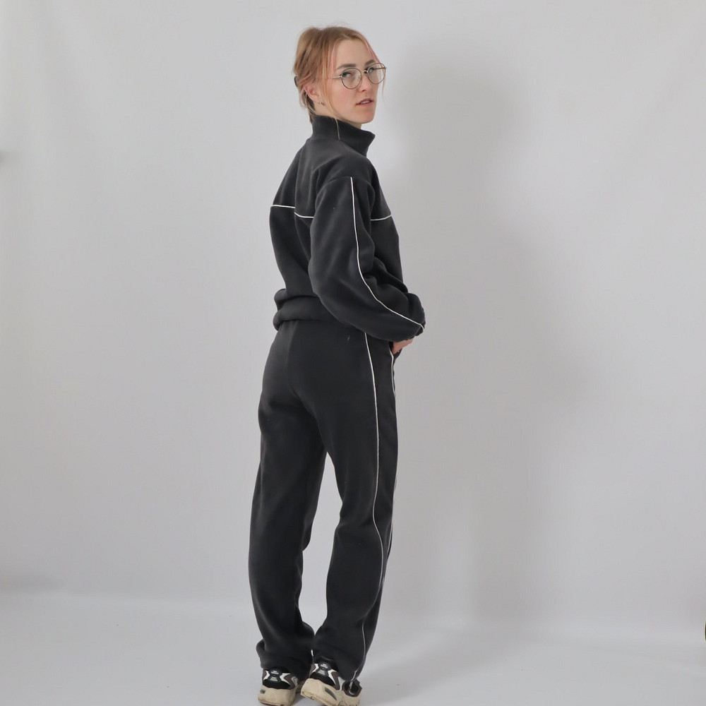 Жіночий теплий костюм (толстовка на змійці+штани з кантом)  Графіт Кам'янець-Подільський - фото 3