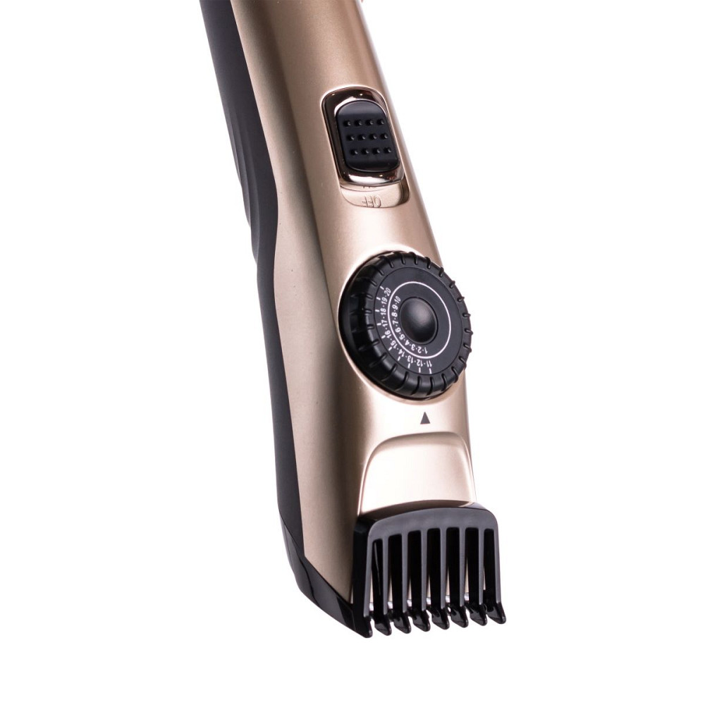 VGR Машинка для стрижки волосся та бороди на акумуляторі з насадками Золотистий VGR V-031 Коломия - фото 9
