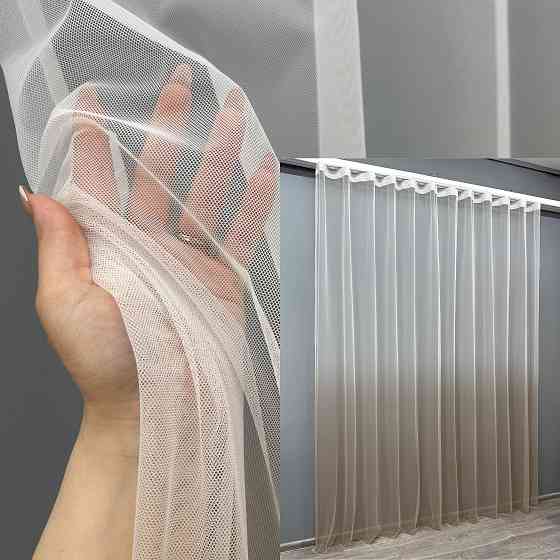 Тюль VR-Textil 1650т Грек-сетка омбре Какао 400х270 см (40-017) Киев