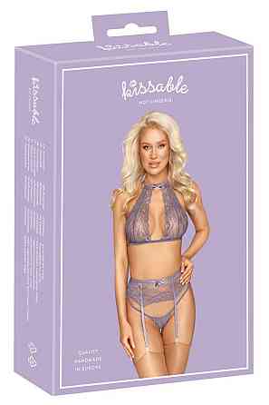 Комплект сексуальный Kissable Suspender Set S/M Sex Aura Киев