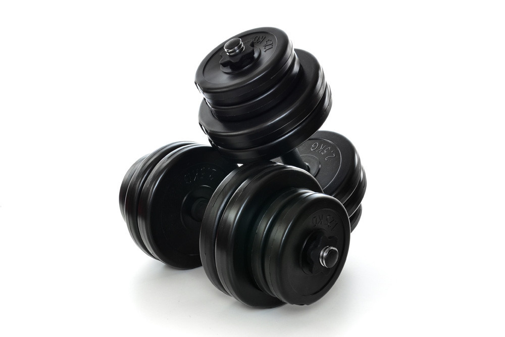 Комплект гантелей + соеденитель 32 кг (2 шт по 16 кг) штанга, гантели Киев - изображение 2