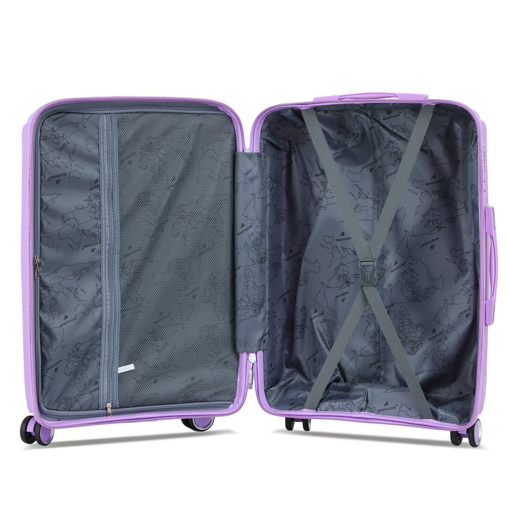 Валіза поліпропіленова MADISSON 51103 велика 77 см Бузкова Київ - фото 10