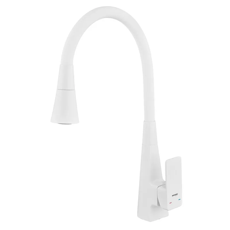 Змішувач для кухні Mixxus Etna 014-T (NUT) White Refl.White (Білий+силіконовий вилив білий) (MI8424)   ( 27478 ) Харьков - изображение 2