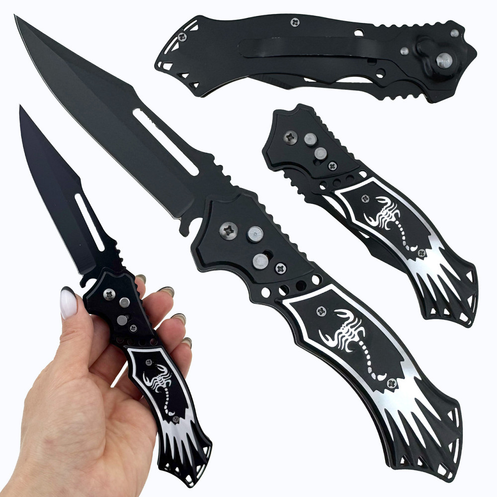 Ніж на кнопці універсальний складаний Київ - фото 1