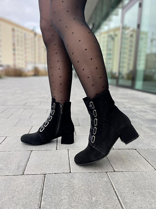 Nivelle Черевики жіночі NIVELLE чорні замша натуральна 38р. (5415/4030-4046) Коломия - фото 2