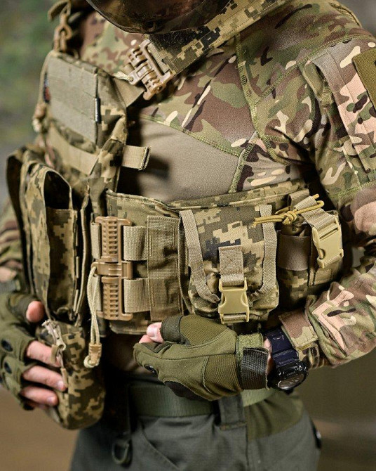 Плитоноска 4 точки скидання Attack PREMIUM піксель ДЛ6501 Одеса - фото 4