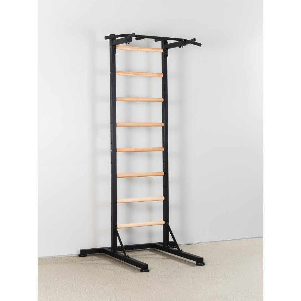 Шведская стенка усиленная передвижная до 130 кг с деревянными перекладинами из экологически ясеня и липы Каменское - изображение 5