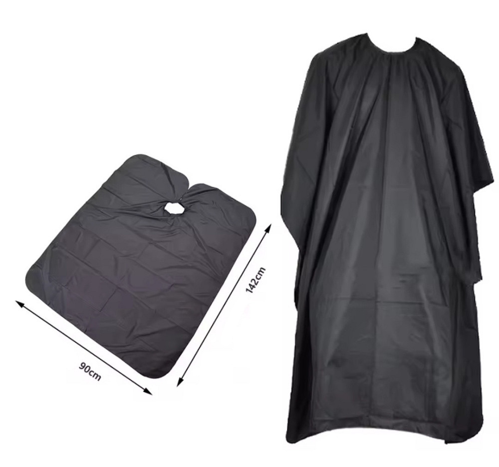 Накидка парикмахерская для стрижки и покраски 142 на 90 см черный Киев - изображение 7