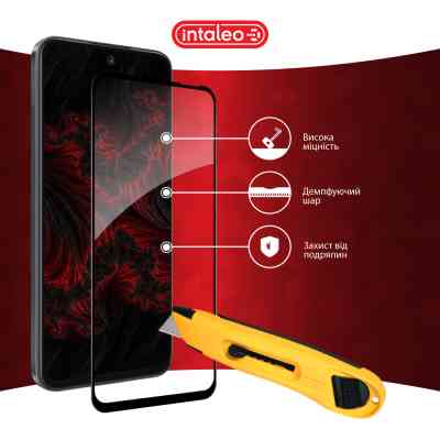 Стекло защитное Intaleo Full Glue Tecno Spark Go 1 Black (1283126607783) Винница