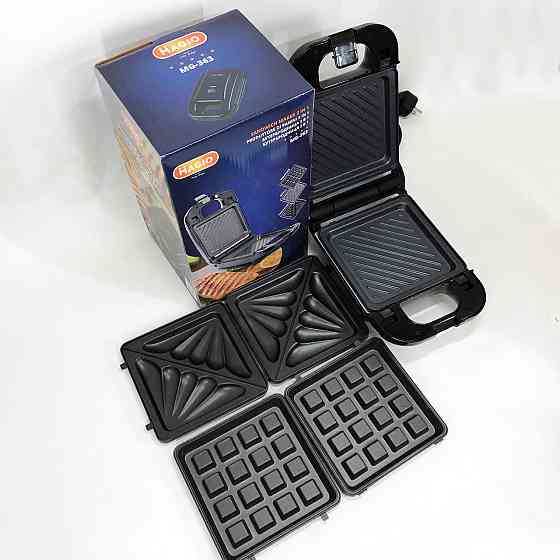 Настольный гриль с прижимом Magio MG-363 570 Вт, Электрическая вафельница для сэндвичей UG-58 Ивано-Франковск